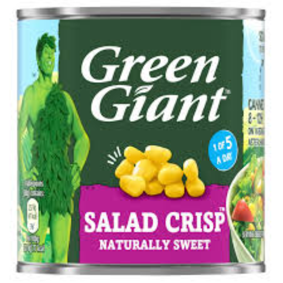 GREEN GIANT S/CRISP NATURALLY SWEET 2X160G